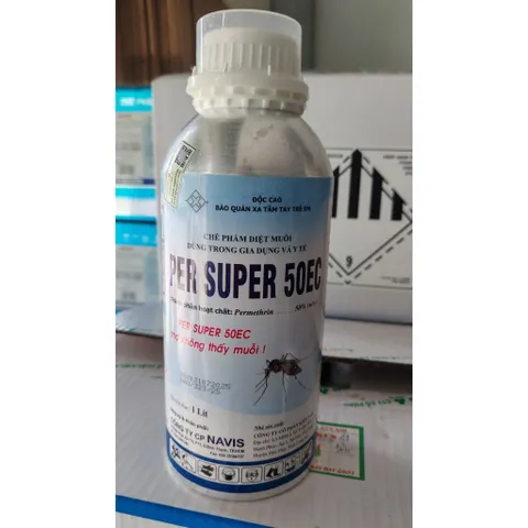 DIỆT CÔN TRÙNG PER SUPER50EC 1L - NL Ấn Độ,Diệt Muỗi,Ruồi,Kiến,Gián,Ruồi Vàng,Rầy,Rệp,Dùng Trong Trồng Trọt,Chăn Nuôi