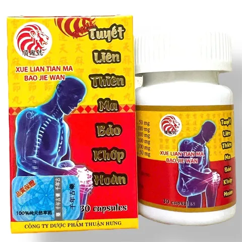 Viên Uống Tuyết Liên Thiên Ma Bảo Khớp Hoàn Malaysia (Hộp 30 Viên) - Hỗ Trợ Đau Nhức Xương Khớp, Tê Bì Chân Tay, Hỗ Trợ Thoát Vị Đĩa Đệm, Đau Cổ Vai Gáy - [ Mã 1340 ]