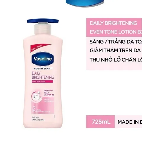 Sữa dưỡng thể Vaseline 725ml dưỡng trắng da - Hồng