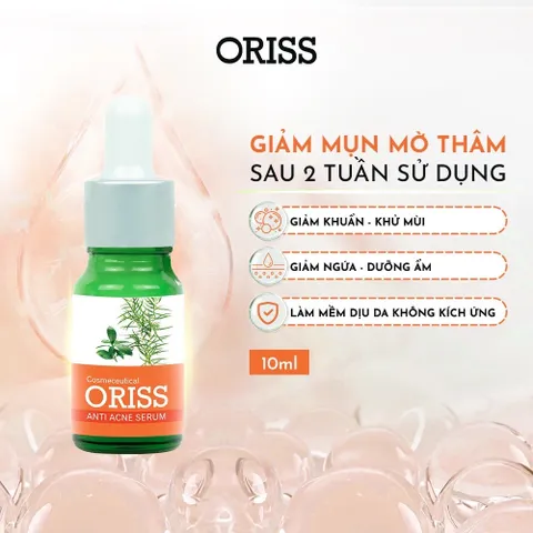 Serum Mụn Oriss Hỗ Trợ Ngừa Mụn Phục Hồi Da Mờ Thâm Thu Nhỏ Lỗ Chân Lông Chai 10ml
