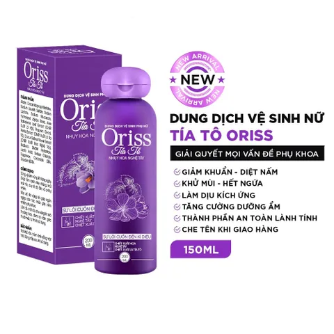 COMBO Vùng Kín Oriss Dành Cho Nữ: 1 Dung Dịch Vệ Sinh Nữ Tía Tô 200ml + 1 Nước Hoa Vùng Kín 10ml