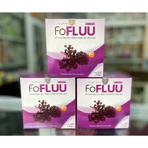 Viên Sủi Trái Cây FoFluu Fobelife Giúp Giảm Nhanh Cảm Lạnh - Hộp 20 Viên