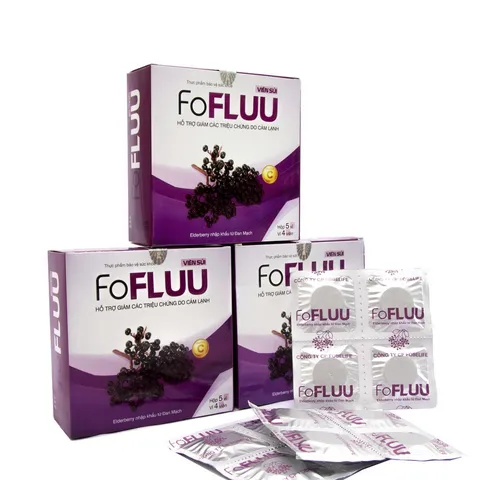 Viên Sủi Trái Cây FoFluu Fobelife Giúp Giảm Nhanh Cảm Lạnh - Hộp 20 Viên