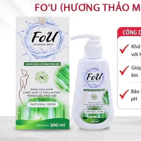 Dung Dịch Vệ Sinh Fo'U Fobe Lá Trầu Không - dung tích 200ml