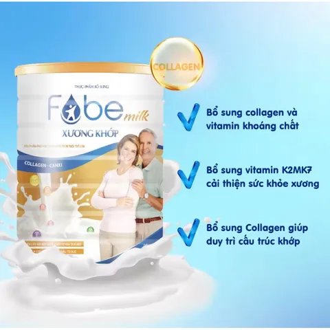 SỮA BỘT FOBE MILK DINH DƯỠNG XƯƠNG KHỚP 400 gr, 900 gr