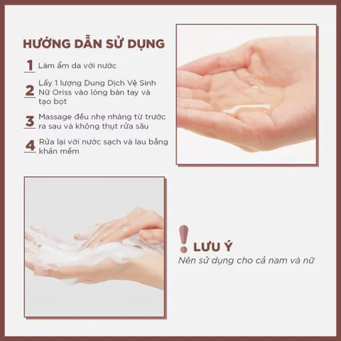 Dung Dịch Vệ Sinh Phụ Nữ Oriss Chiết Xuất Lá Trầu Không và Không Gây Kích Ứng - Chai 150ml
