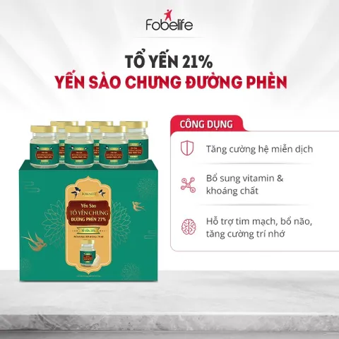 Hộp Yến Sào Fobelife 21% Yến Giúp Bồi Bổ Cơ Thể - Lọ 70ml