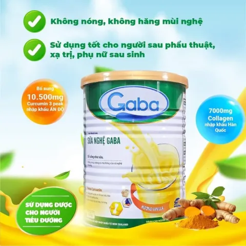 Sữa Bột Nghệ Gaba Tốt Cho Người Lớn Tuổi Và Tiểu Đường, Phụ Nữ Sau Sinh