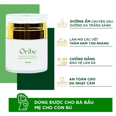 Kem trắng da ban ngày Oribe cấp ẩm chống nắng làm mờ đốm nâu 30g