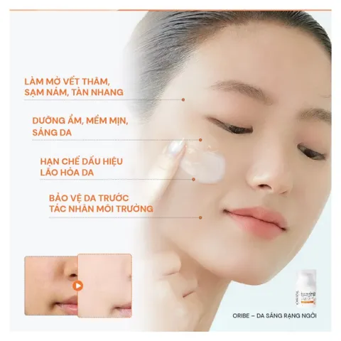 Kem dưỡng Vitamin C Niosome 2% Oribe Dân Khang hỗ trợ sáng da mờ nám sạm 35g