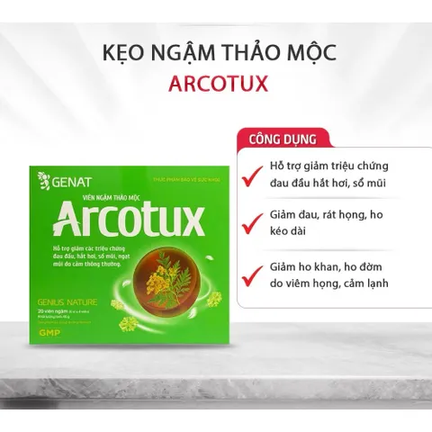 Viên Kẹo Ngậm Arcotux Fobe Hỗ Trợ Giảm Đau Họng, Hắt Hơi, Sổ Mũi Do Cảm Thông Thường N2