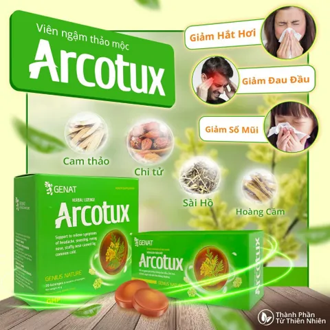 Viên Kẹo Ngậm Arcotux Fobe Hỗ Trợ Giảm Đau Họng, Hắt Hơi, Sổ Mũi Do Cảm Thông Thường N2