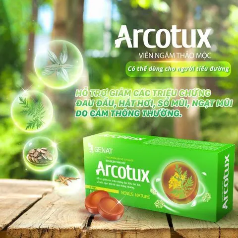 Viên Kẹo Ngậm Arcotux Fobe Hỗ Trợ Giảm Đau Họng, Hắt Hơi, Sổ Mũi Do Cảm Thông Thường N2