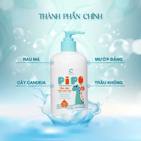 Sữa tắm ngừa rôm sảy cho bé Pipo 250g/ 450g