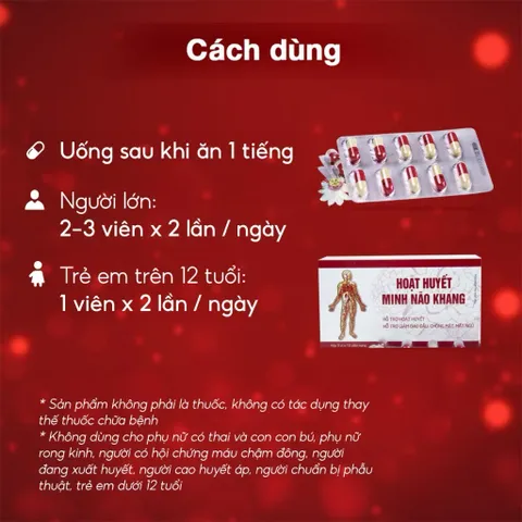 Hoạt Huyết Minh Não Khang Dan Khang giảm đau đầu chóng mặt mất ngủ tăng lưu thông máu Hộp 30 viên
