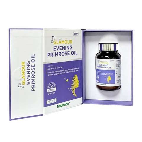 Dầu hoa Anh Thảo GLAMOUR Evening Primrose Oil Traphaco CNC - Hộp 30 viên