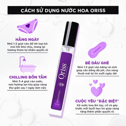 Nước Hoa Vùng Kín Nữ Chiết Xuất Tía Tô Oriss 10ml (date 02/2027)