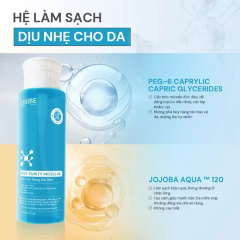 Nước tẩy trang Oribe làm sạch sâu dịu nhẹ không cay mắt cho mọi làn da