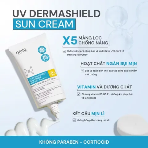 Kem chống nắng phổ rộng chống tia UVA/UVB cho mọi loại da Oribe SPF 50+ PA++++