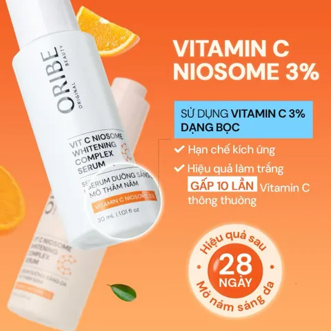 Serum Vitamin C Oribe Dân Khang hỗ trợ sáng da mờ nám sạm làm chậm lão hóa