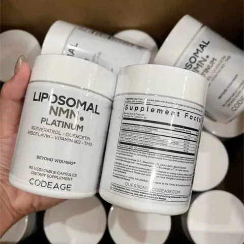 Viên uống Codeage Liposomal Platinum |90 viên| Tăng cường đề kháng/Giảm mệt mỏi - Trẻ hoá tế bào & Ngăn ngừa oxy hóa chuyên sâu [S/P Chuẩn Mỹ không tem]