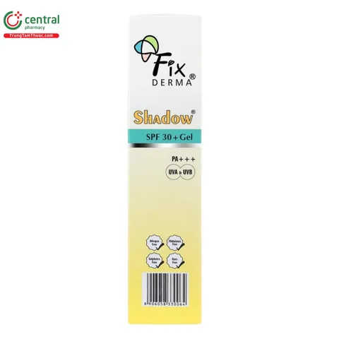 Gel chống nắng da mặt Fixderma Shadow SPF 30+ 810327