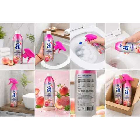 Chai xịt bồn cầu hương anhđao AENB  mẫu mới loại bỏ vết bẩn và mùi khó chịu