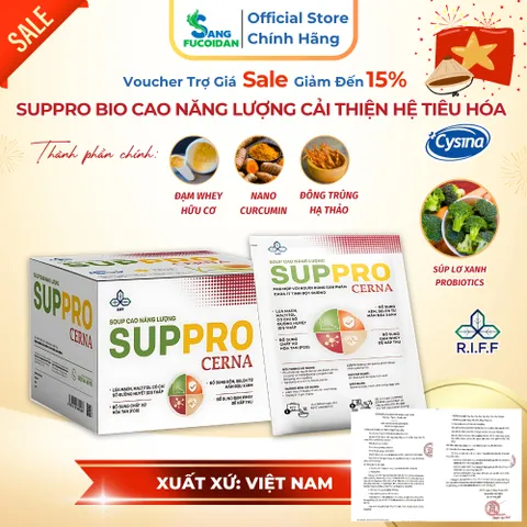 Suppro Cerna Cysina Pharma Hộp 12 Gói Thêm Đông Trùng Hạ Thảo Cho Người Tiểu Đường