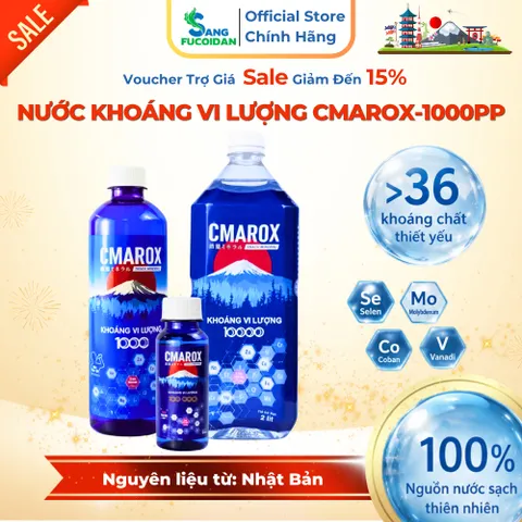 KHOÁNG VI LƯỢNG 1000 PPM CMAROX– BỔ SUNG HƠN 36 KHOÁNG CHẤT THIẾT YẾU