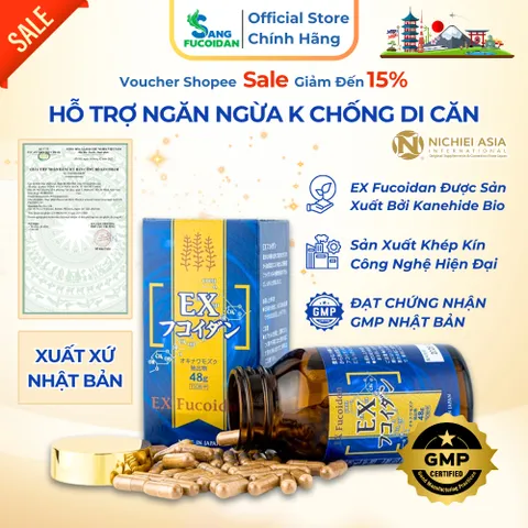 Ex Fucoidan Hộp 150 Viên Cải Thiện Nâng Cao Sức Đề Kháng - Nhập Khẩu Chính Hãng Nhật Bản