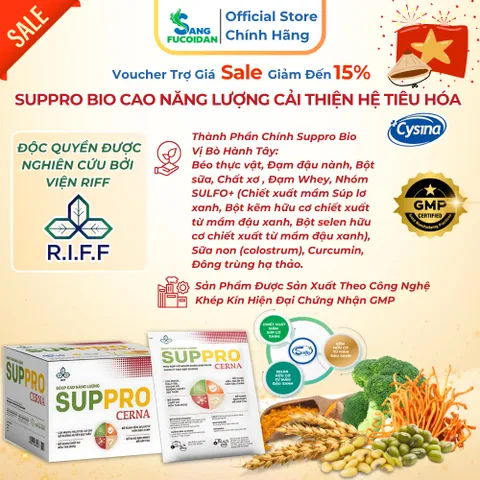 Suppro Cerna Cysina Pharma Hộp 12 Gói Thêm Đông Trùng Hạ Thảo Cho Người Tiểu Đường