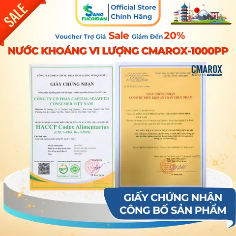 KHOÁNG VI LƯỢNG 1000 PPM CMAROX– BỔ SUNG HƠN 36 KHOÁNG CHẤT THIẾT YẾU