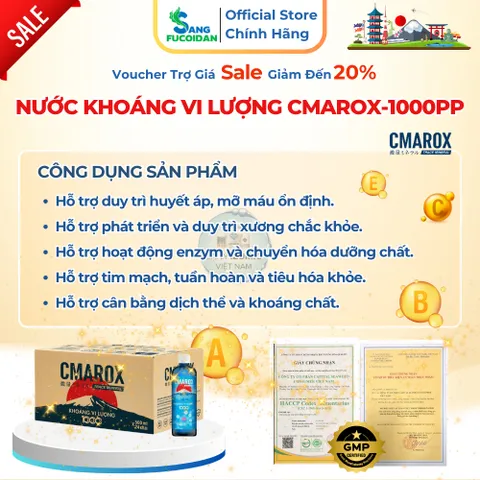 KHOÁNG VI LƯỢNG 1000 PPM CMAROX– BỔ SUNG HƠN 36 KHOÁNG CHẤT THIẾT YẾU