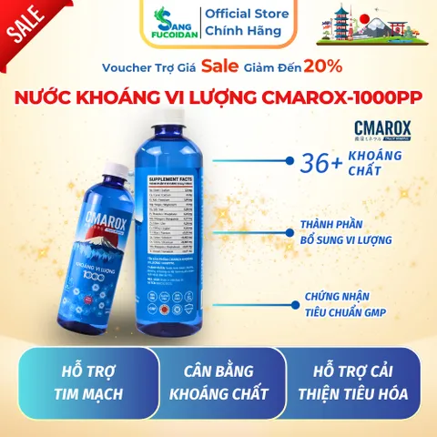 THÙNG CMAROX KHOÁNG VI LƯỢNG 1000 PPM – BỔ SUNG HƠN 36 KHOÁNG CHẤT THIẾT YẾU