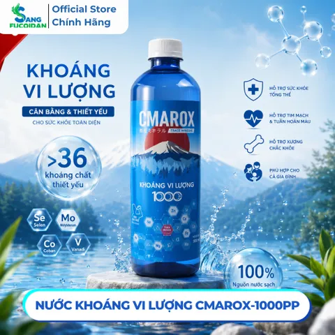 KHOÁNG VI LƯỢNG 1000 PPM CMAROX– BỔ SUNG HƠN 36 KHOÁNG CHẤT THIẾT YẾU