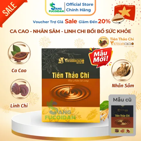 [Xuất kèm VAT] TIÊN THẢO CHI VINACACAO – KẾT HỢP CACAO, NHÂN SÂM & LINH CHI
