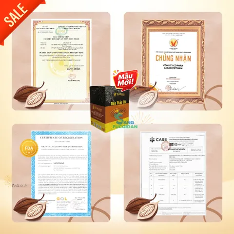 [Xuất kèm VAT] TIÊN THẢO CHI VINACACAO – KẾT HỢP CACAO, NHÂN SÂM & LINH CHI