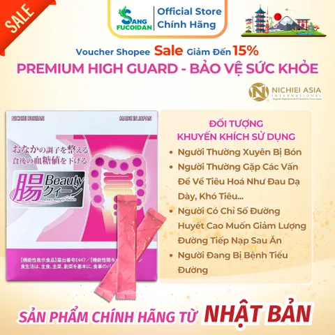 Inulin Intestines Beauty Queen Nichiei Asia Hộp 30 Gói Bảo Vệ Hệ Thống Đường Tiêu Hóa - Nhập Khẩu Chính Hãng Nhật Bản