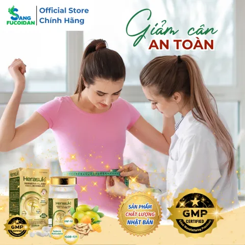 Herasuki Hộp 45 Viên Uống Giảm Béo Thông Minh - Nhập Khẩu Chính Hãng Nhật Bản SORAICINE