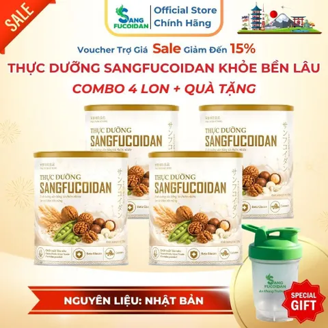 [COMBO 4 LON + QUÀ TẶNG] SỮA THỰC DƯỠNG SANG FUCOIDAN 500G – FUCOIDAN, NGŨ CỐC, ĐẬU, HẠT