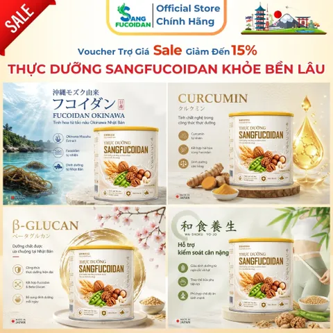 [COMBO 4 LON + QUÀ TẶNG] SỮA THỰC DƯỠNG SANG FUCOIDAN 500G – FUCOIDAN, NGŨ CỐC, ĐẬU, HẠT