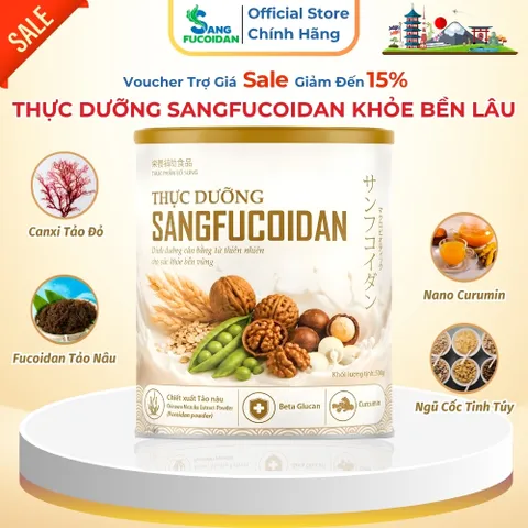 [COMBO 12 LON + QUÀ TẶNG] THỰC DƯỠNG SANG FUCOIDAN Hộp 500G – FUCOIDAN, ĐẬU, HẠT