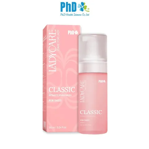 LADYCARE CLASSIC 90ML – BỌT VỆ SINH PHỤ NỮ HẰNG NGÀY – VỆ SINH VÙNG KÍN, DẠNG BỌT MỊN, DỊU NHẸ