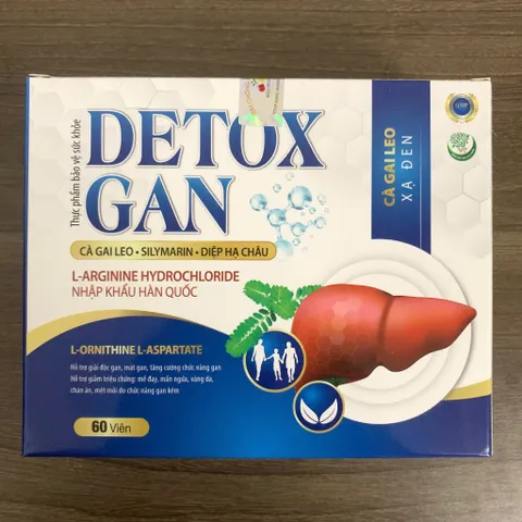 DETOX GAN - Hỗ trợ giải độc gan, mát gan, tăng cường chức năng gan