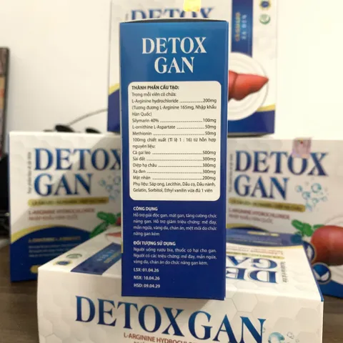 DETOX GAN - Hỗ trợ giải độc gan, mát gan, tăng cường chức năng gan