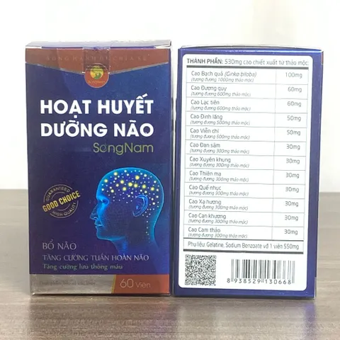 TPBVSK Hoạt Huyết Dưỡng Não Song Nam - Giúp hoạt huyết, tăng cường tuần hoàn máu