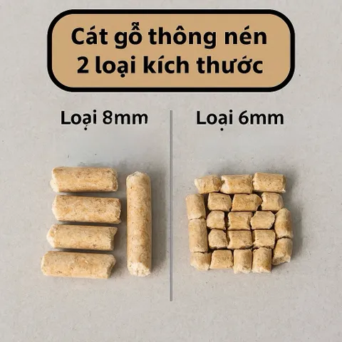 Cát Gỗ Thông Cao Cấp Cho Thú Cưng - Khử Mùi Hôi, Thấm Hút Nhanh, Ít Bụi
