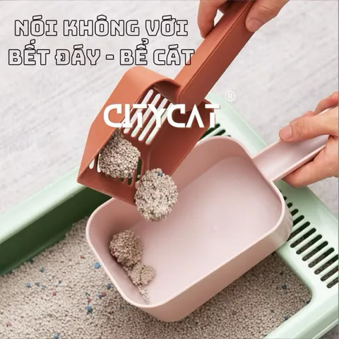 [1 tải 7 túi ] Cát vệ sinh cho Mèo CITYCAT 8L - Siêu vón khử mùi giá rẻ