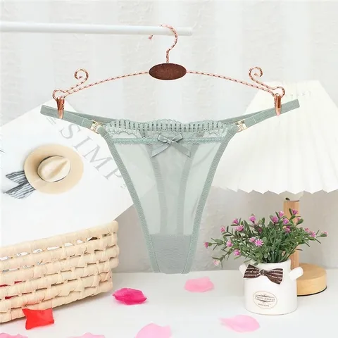 Quần Lót Nữ Lọt Khe Cotton Phối Nơ - T318 Xanh Lá
