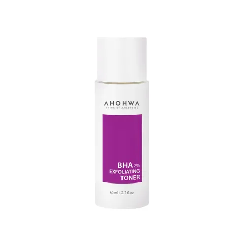 Toner AHOHWA BHA 2% Exfoliating hỗ trợ giảm mụn, làm sạch bã nhờn 80ml [hàng nhập khẩu]